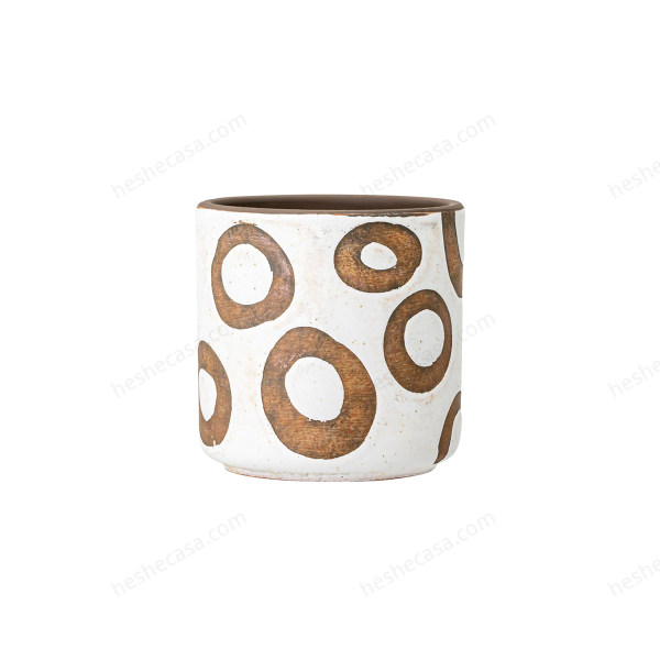 Avo Deco Flowerpot, White, Terracotta花瓶