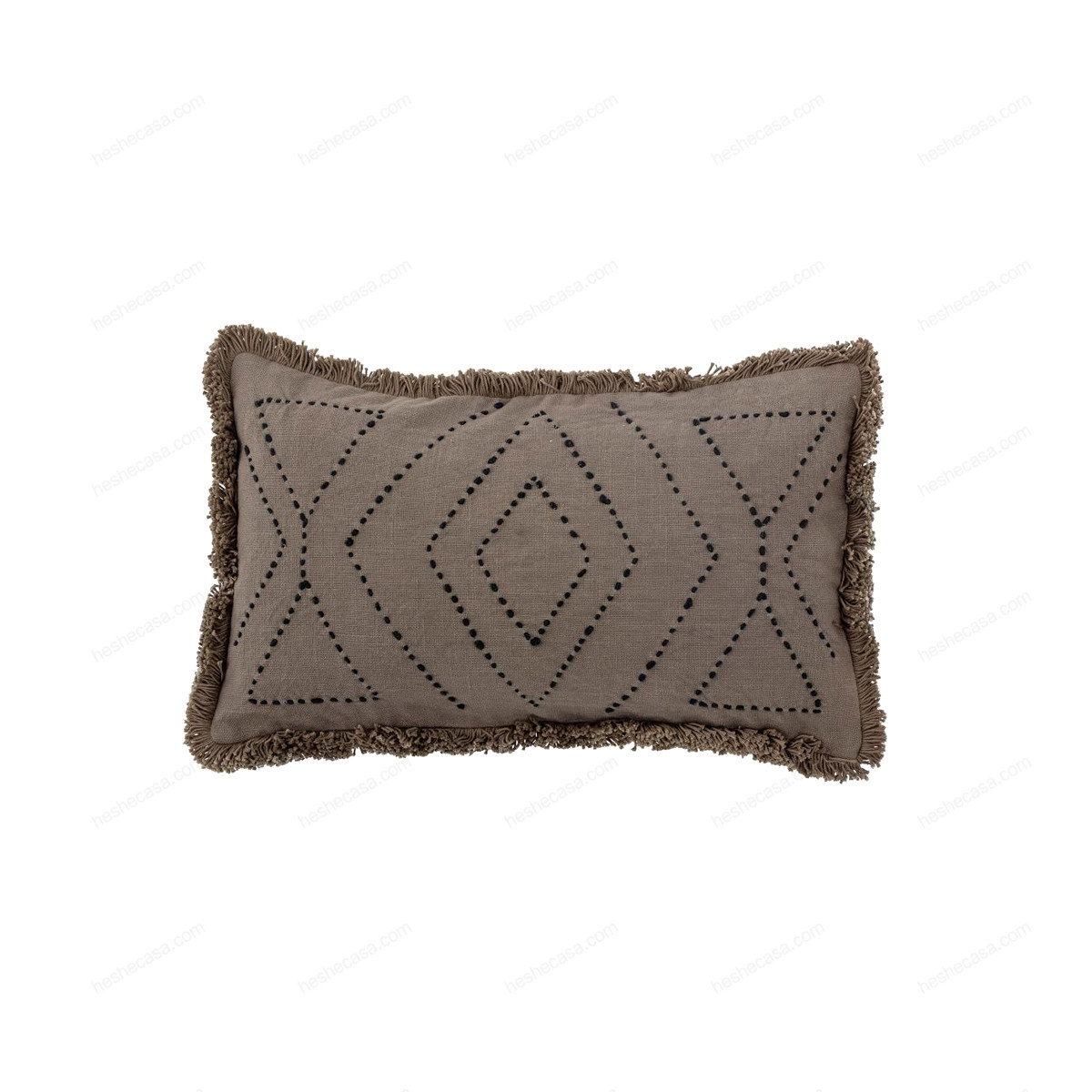 Baloo Cushion, Brown, Cotton靠垫