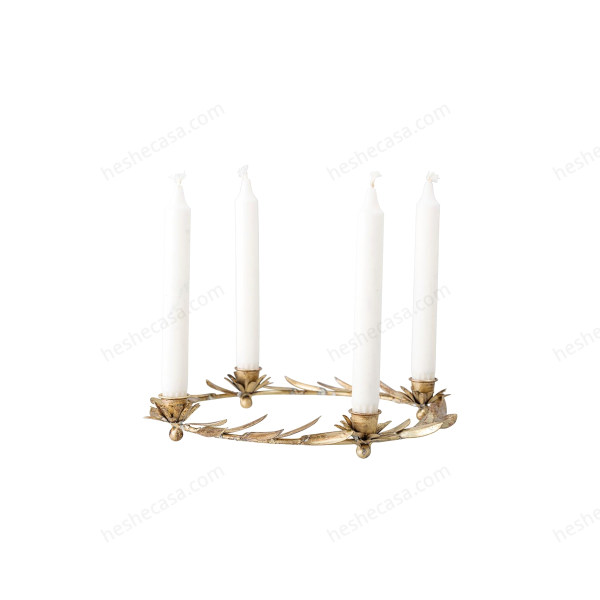 Leonetta Advendt Candle Holder, Brass, Metal香薰/蜡烛/烛台