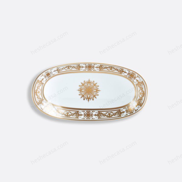 Aux Rois Or Relish Dish 9'' X 5'' 盘子