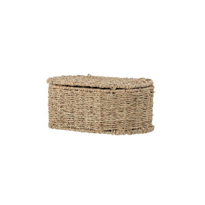 Rossey Basket WLid, Nature, Seagrass 收纳篮