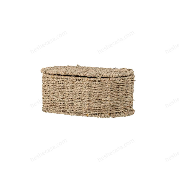 Rossey Basket WLid, Nature, Seagrass 收纳篮