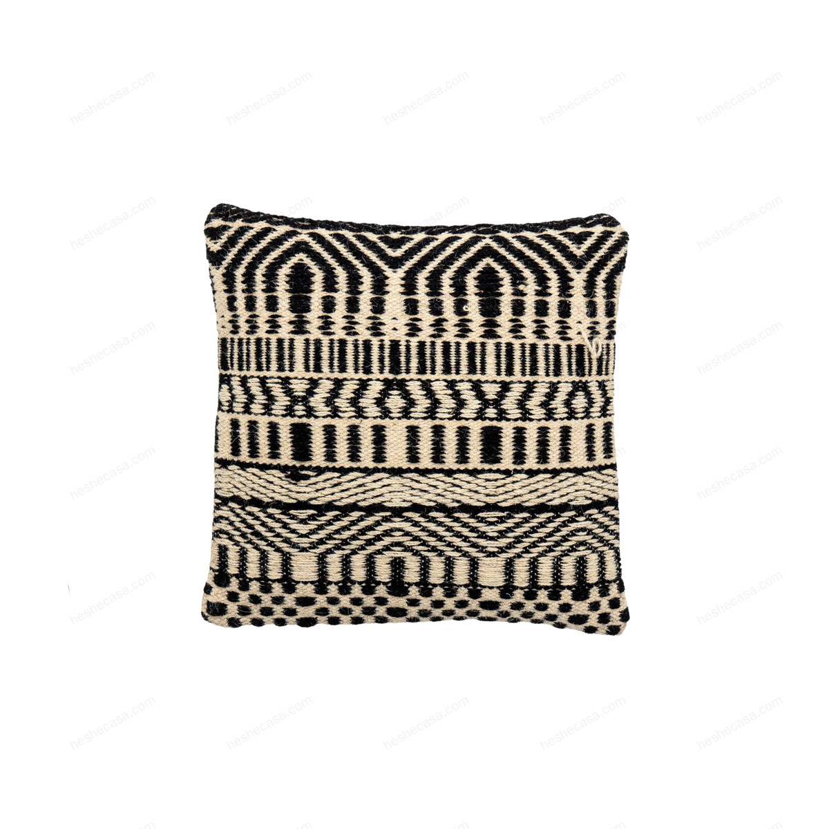 Bix Cushion, Black, Wool靠垫