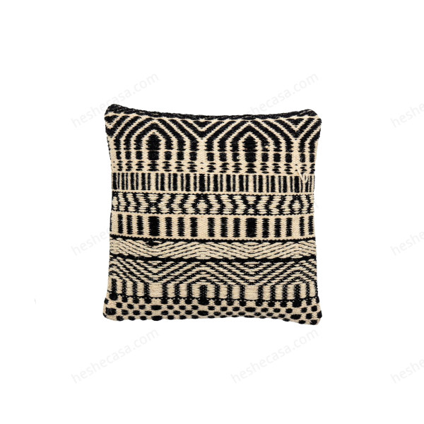 Bix Cushion, Black, Wool靠垫