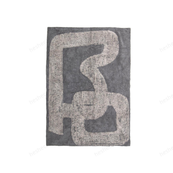 Addo Rug, Grey, Cotton地毯