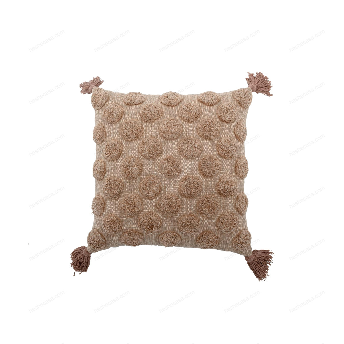 Binette Cushion, Brown, Cotton靠垫