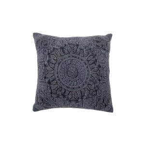 Adin Cushion, Blue, Cotton靠垫