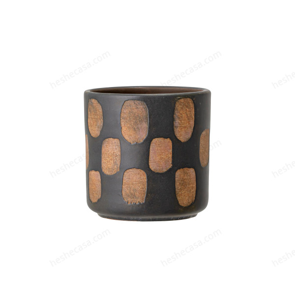 Avo Deco Flowerpot, Black, Terracotta花瓶