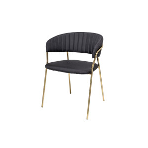 Form Dining Chair, Black, Polyester单椅