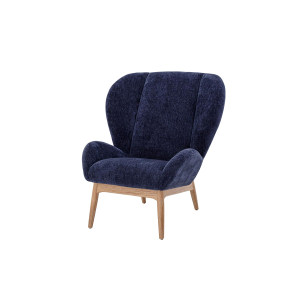 Eave Lounge Chair, Blue, Polyester扶手椅