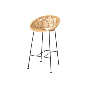 Yonne Bar Chair, Nature, Rattan吧椅