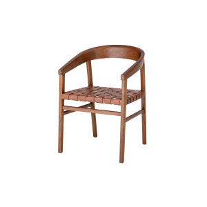 Vitus Dining Chair, Brown, Leather单椅
