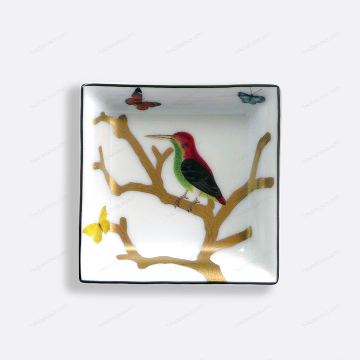 Aux Oiseaux Small Square Dish 3 X 3 托盘