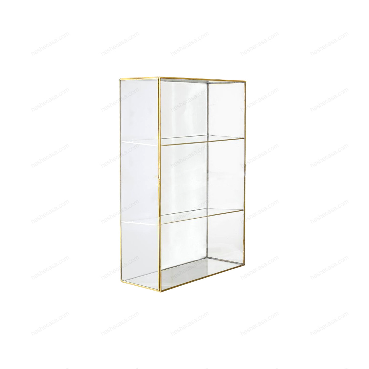 Lia Cabinet, Gold, Glass边柜