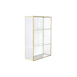 Lia Cabinet, Gold, Glass边柜