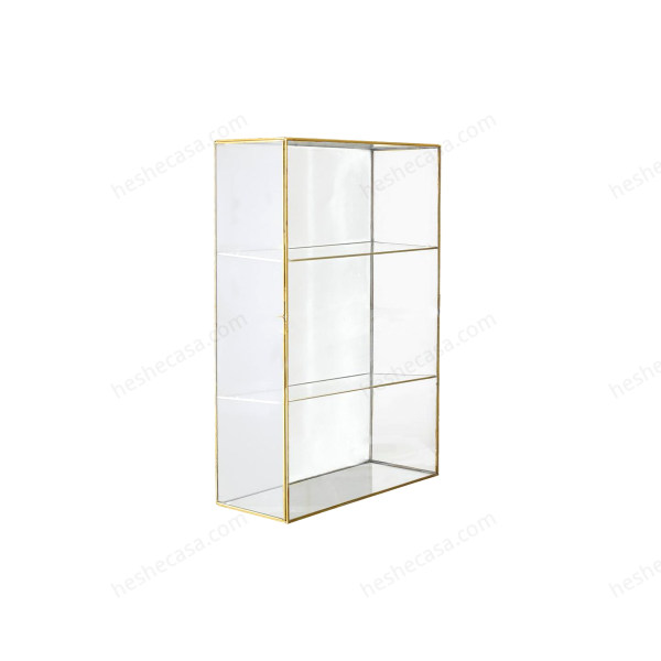 Lia Cabinet, Gold, Glass边柜