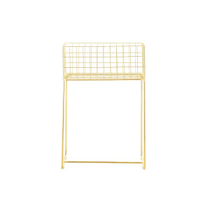 Deer Storage Basket, Gold, Metal置物架/书柜