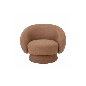 Ted Lounge Chair, Brown, Polyester扶手椅