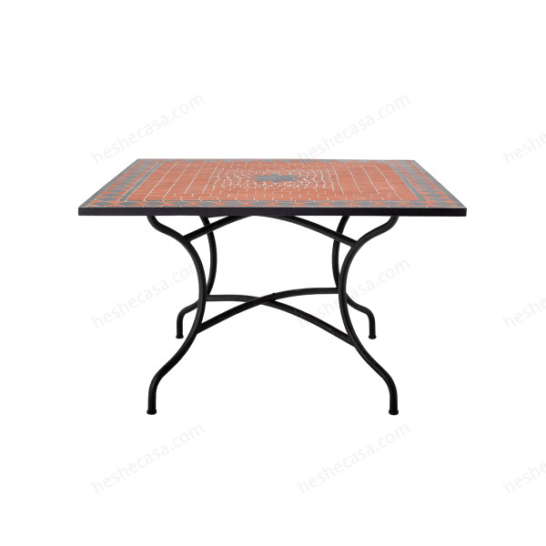 Hellen Dining Table, Red, Stone餐桌