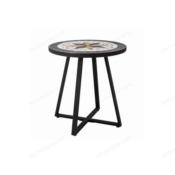 Inaz Sidetable, Black, Stone茶几/边几