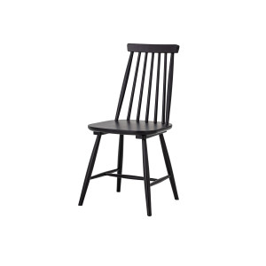 Gilli Dining Chair, Black, Rubberwood单椅