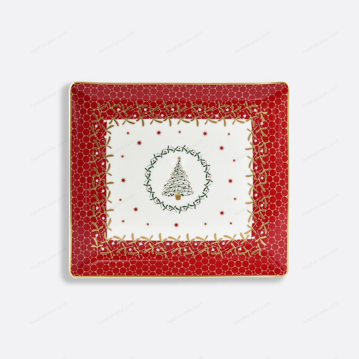 Noël  Christmas Rectangular Tray 8.7 X 7.7 托盘