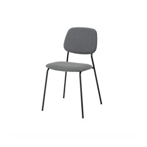 Corte Dining Chair, Grey, Polyester单椅