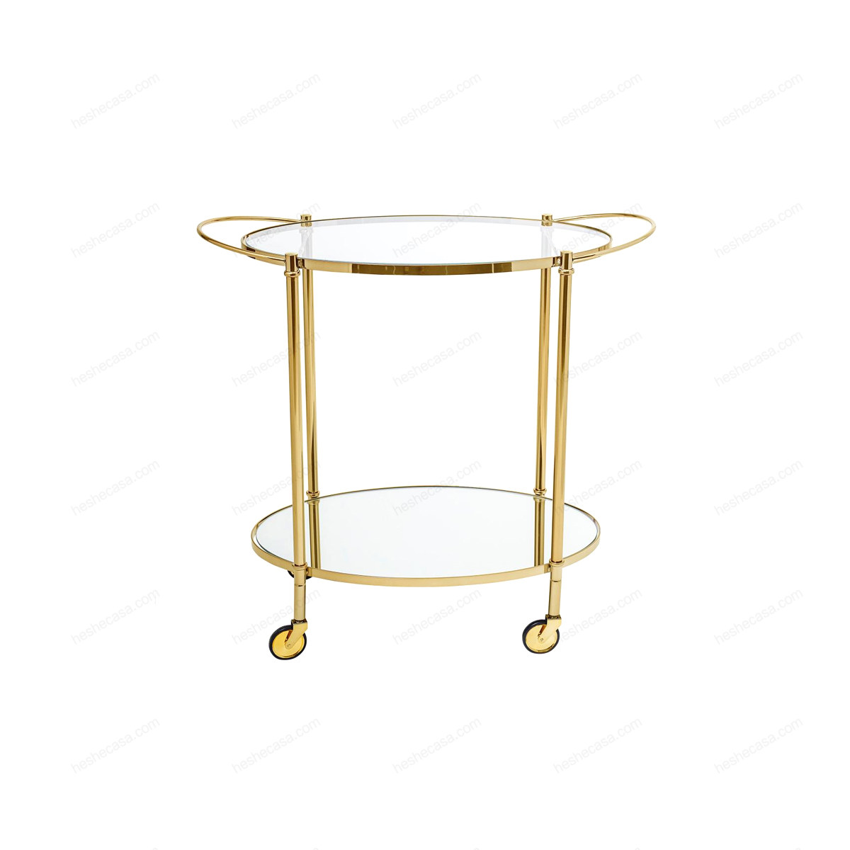 Fine Bar Table, Gold, Glass茶几/边几