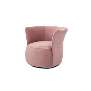 Figure Lounge Chair, Rose, Polyester扶手椅