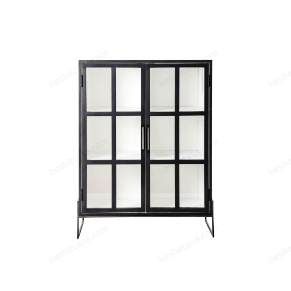 Opal Cabinet, Black, Oak边柜