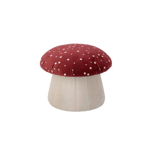 Lue Pouf, Red, Polyester凳子/踏