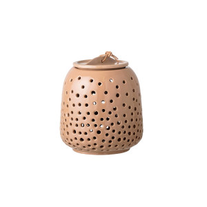 Fjordur Lantern, Brown, Stoneware香薰/蜡烛/烛台