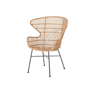 Oudon Lounge Chair, Nature, Rattan单椅