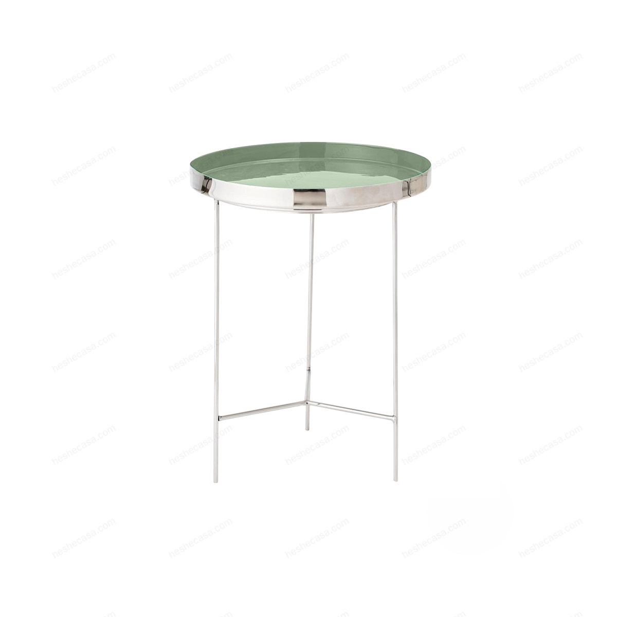 Sola Tray Table, Green, Aluminum茶几/边几