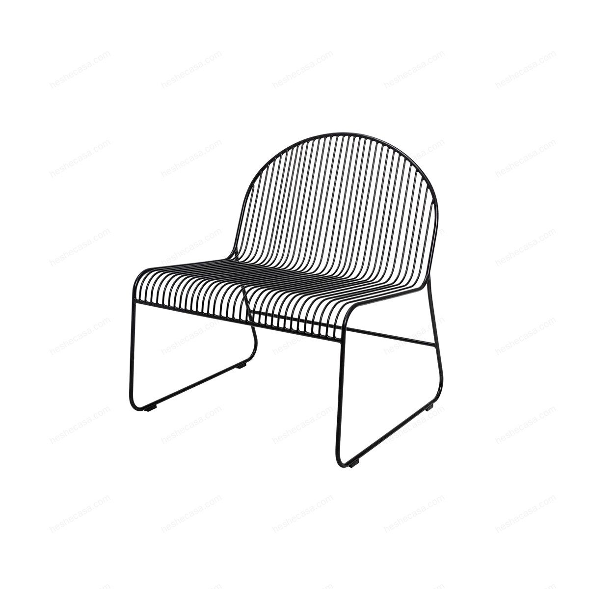 Friend Lounge Chair, Black, Metal扶手椅