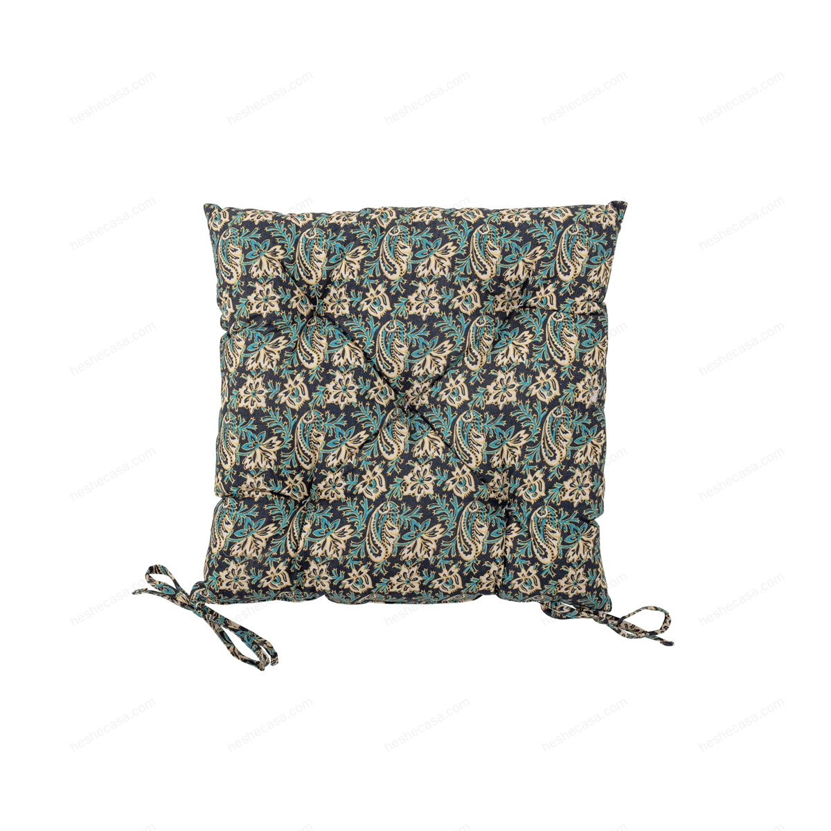 Abiha Cushion, Blue, Cotton靠垫