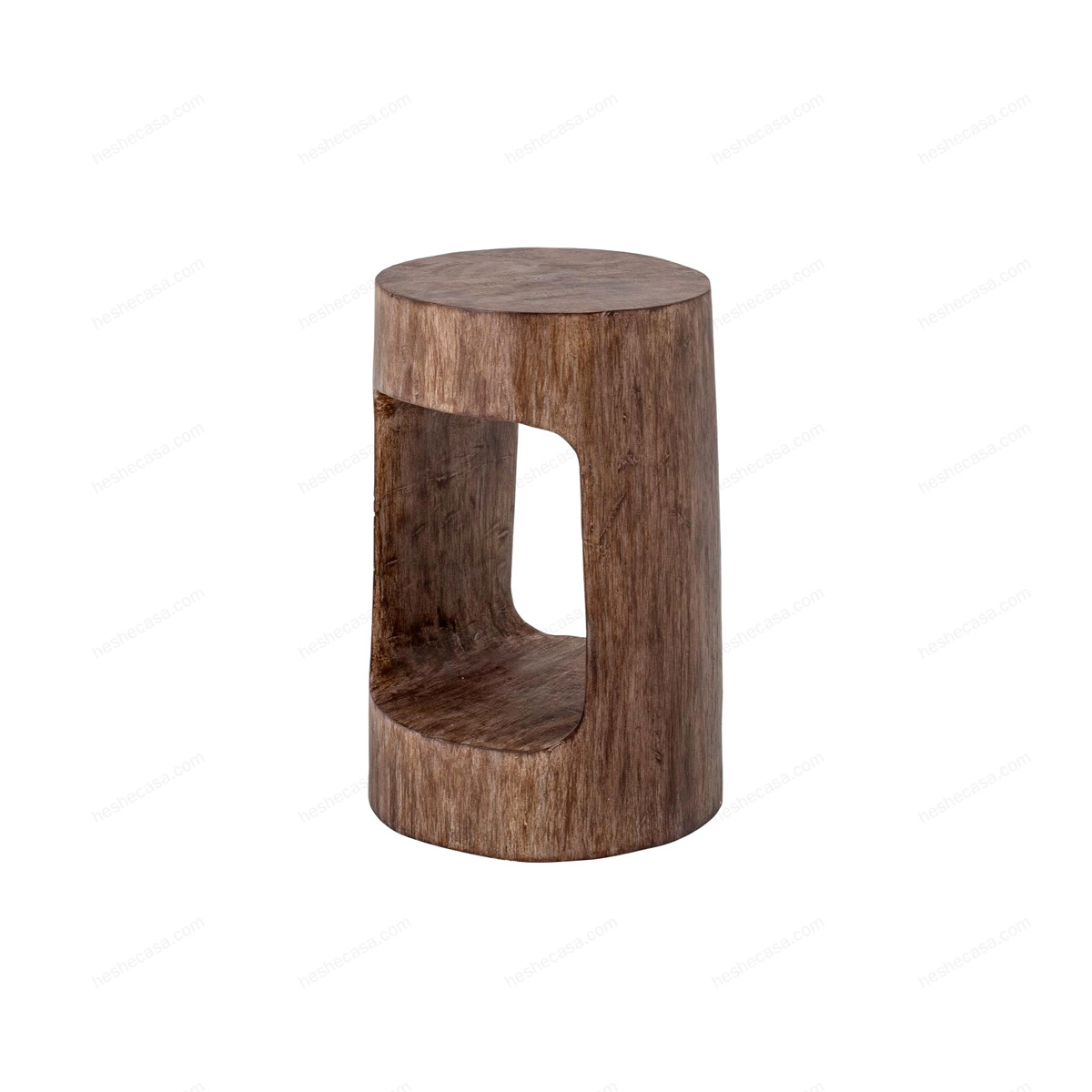 Eda Stool, Brown, Albasiawood茶几/边几