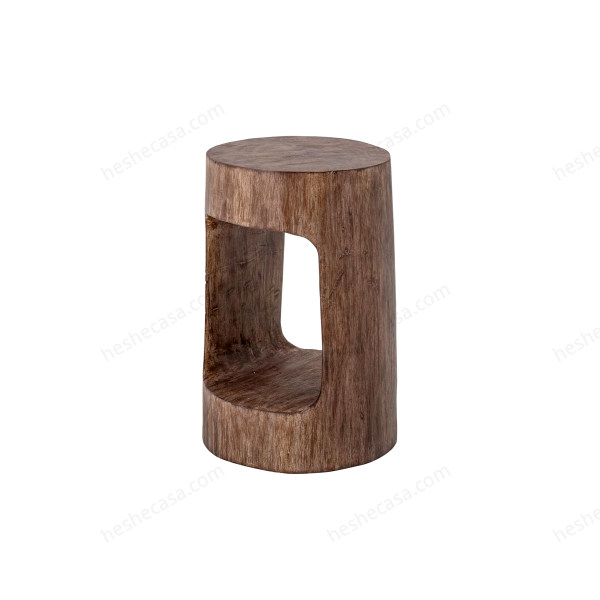 Eda Stool, Brown, Albasiawood茶几/边几