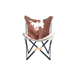 Tilde Butterfly Chair, Brown, Cow Hairon扶手椅