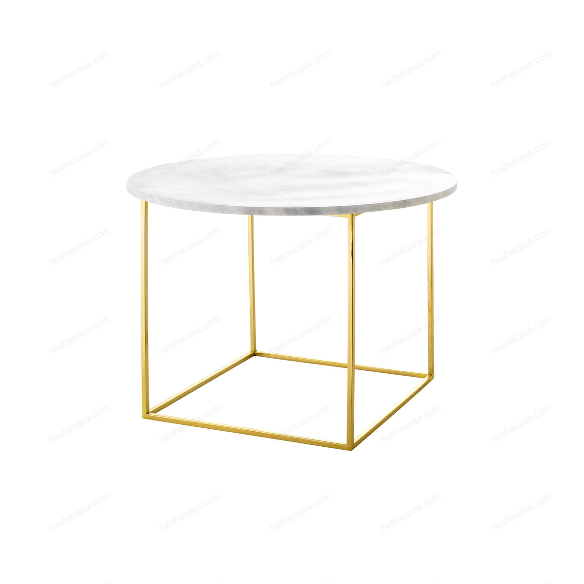 Eva Coffee Table, White, Marble茶几/边几