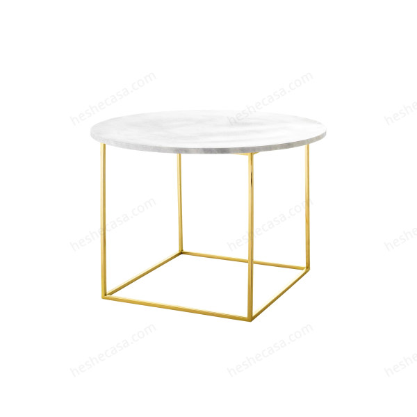 Eva Coffee Table, White, Marble茶几/边几