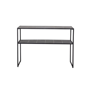 June Console Table, Black, Stone玄关