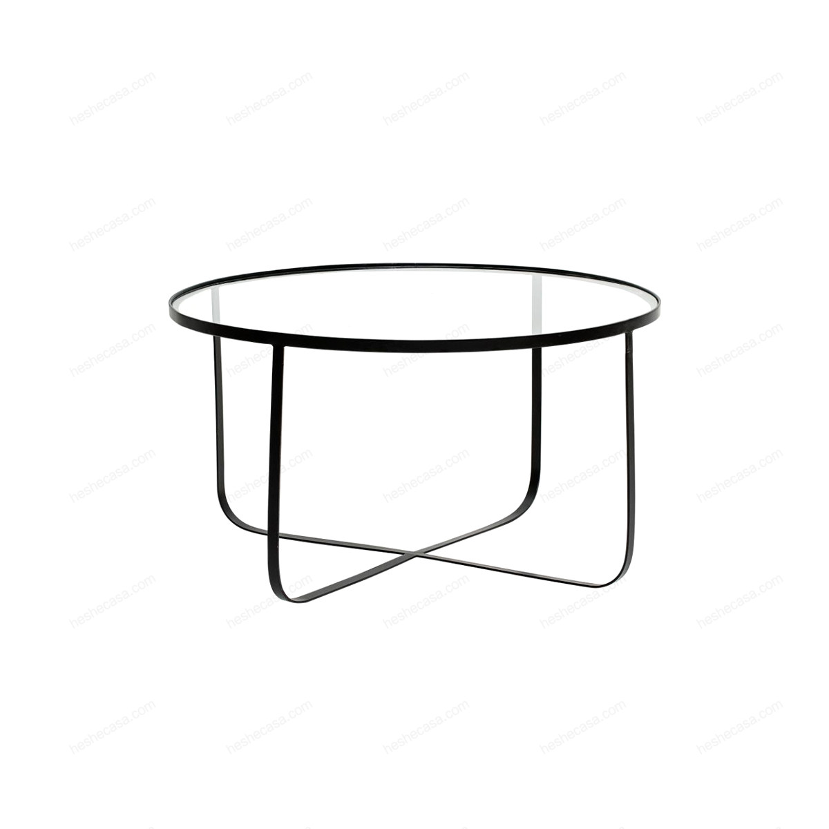 Harper Coffee Table, Black, Glass茶几/边几