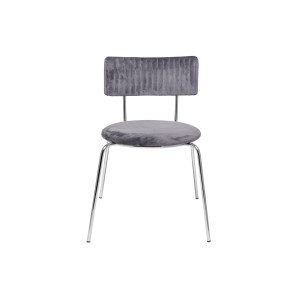 Wave Dining Chair, Grey, Polyester单椅