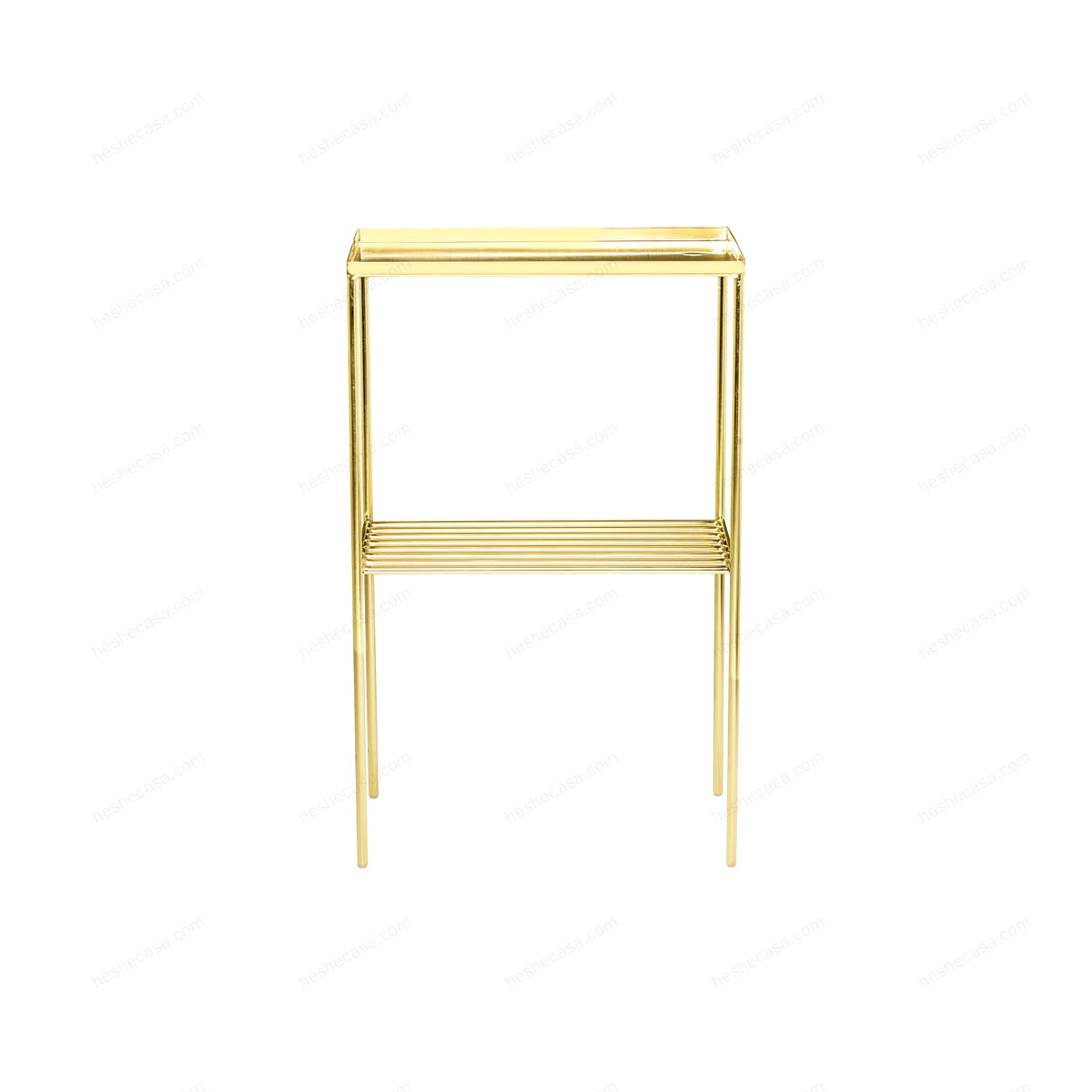 Grid Sidetable, Gold, Metal茶几/边几