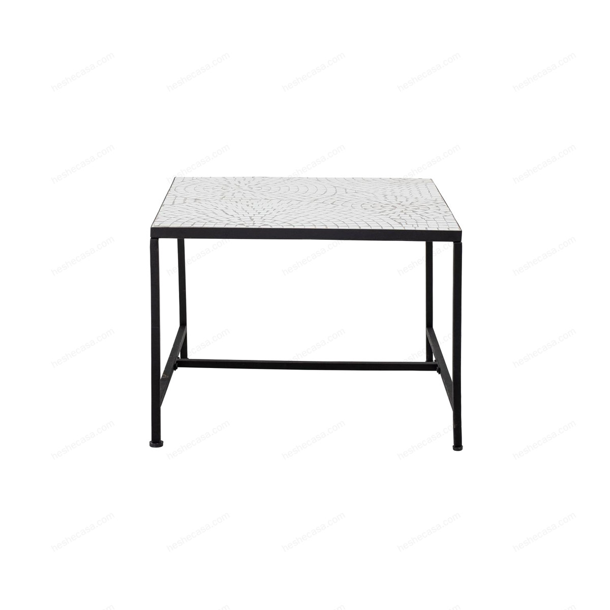 Niah Coffee Table, White, Stone茶几/边几