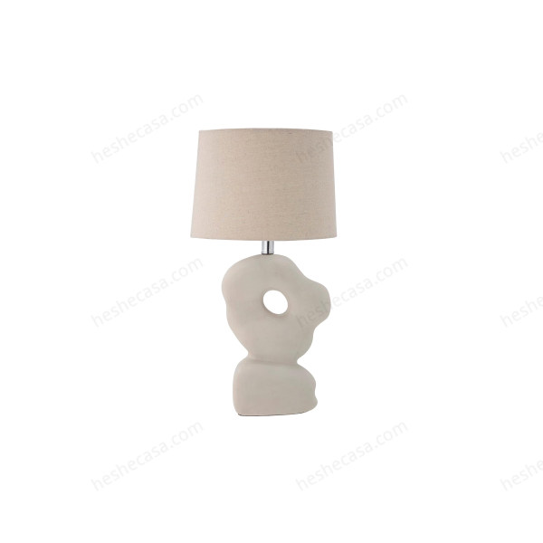 Cathy Table Lamp, White, Stoneware台灯