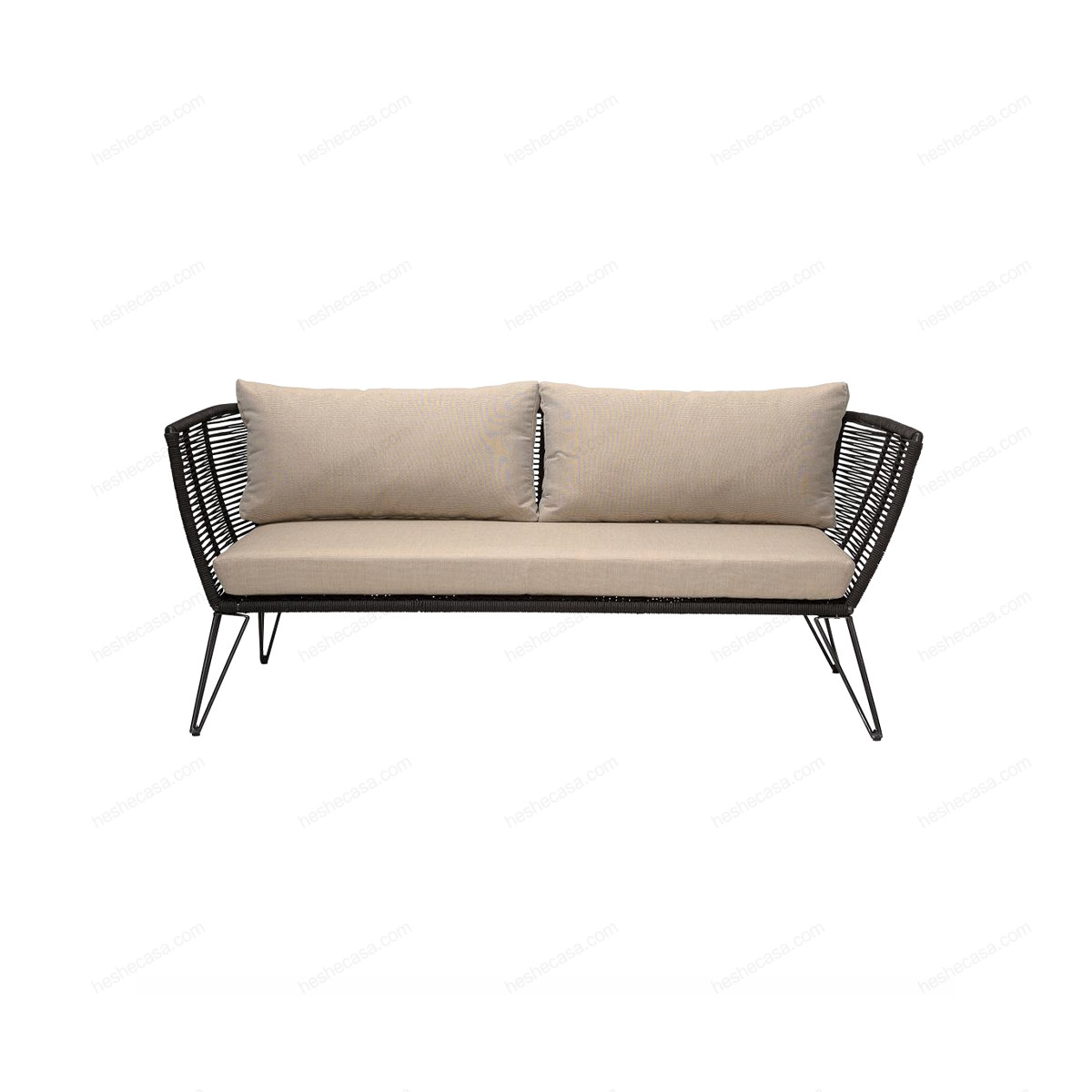 Mundo Sofa, Black, Metal 户外沙发