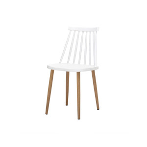 Bajo Chair, White, Plastic单椅