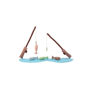 Bjerre Fishing Rod WFish, Blue, Cotton 玩具
